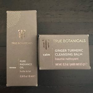 NIB True Botanicals Travel Set Cleansing Balm and Radiance Oil